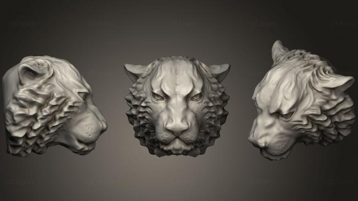 Маски и морды животных Tiger head